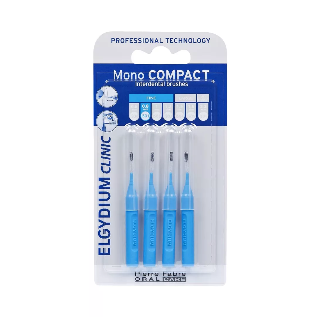 Periute interdentare Mono Compact Blue, 4 bucati, Elgydium, [],farmaciabajan.ro