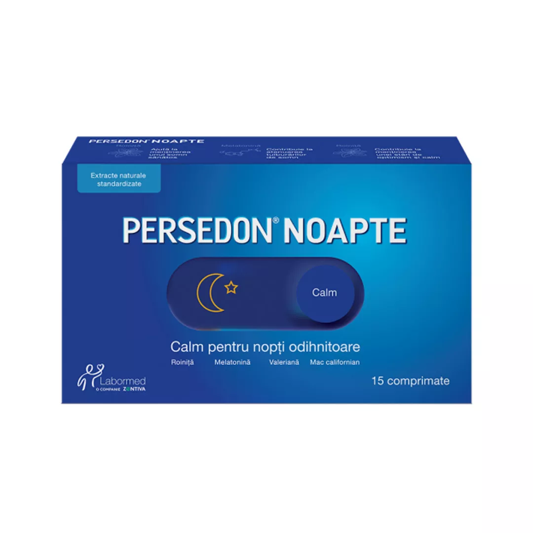 Persedon Noapte, 15 comprimate, Labormed, [],farmaciabajan.ro