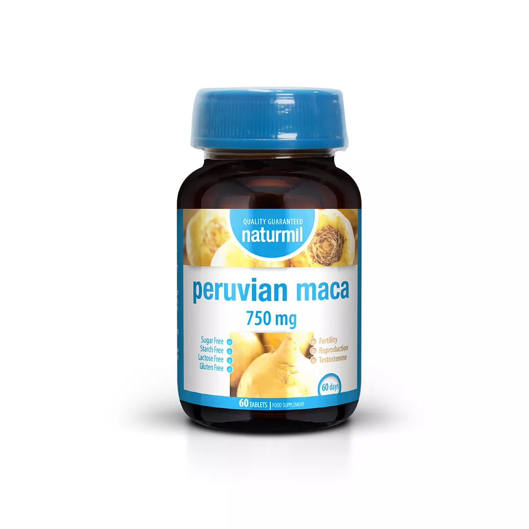 Peruvian maca 750 mg, 60 tablete, Type Nature, [],farmaciabajan.ro
