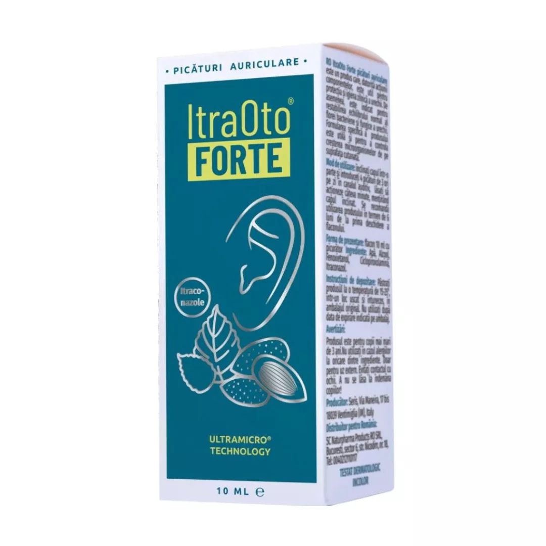 Picaturi auriculare Itraoto Forte, 10 ml, Seris, [],farmaciabajan.ro