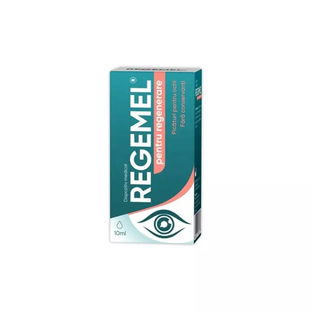 Picaturi de regenerare pentru ochi Regemel, 10 ml, Zdrovit, [],farmaciabajan.ro
