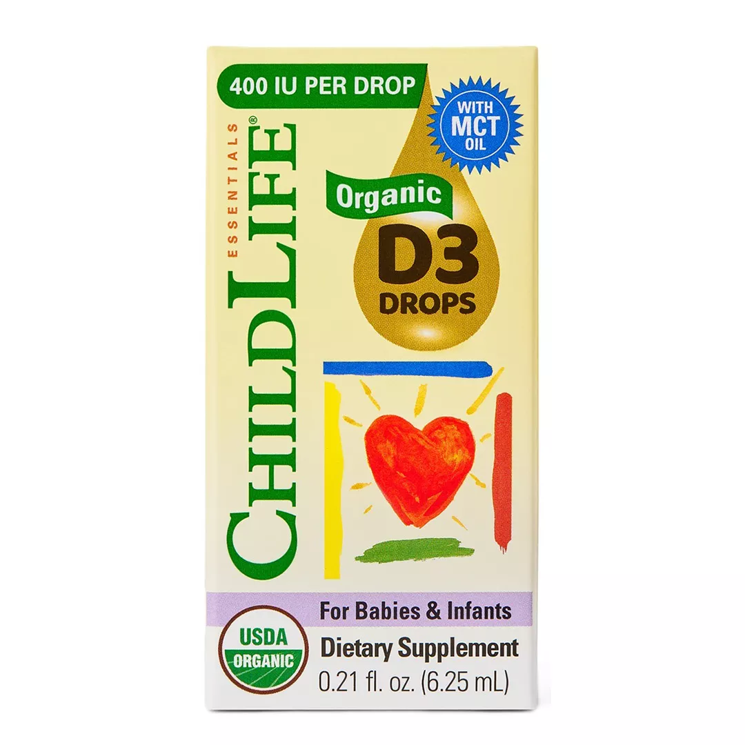 Picaturi organice cu vitamina D3 Childlife Essentials, 400 UI, 6.25 ml, Secom, [],farmaciabajan.ro