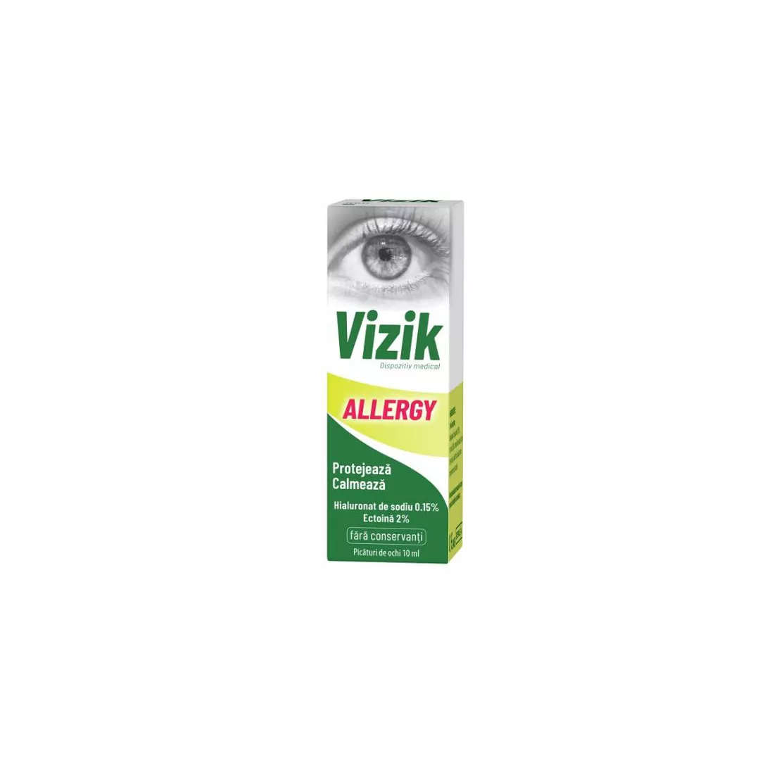 Picaturi pentru ochi Vizik Allergy, 10 ml, Zdrovit, [],farmaciabajan.ro