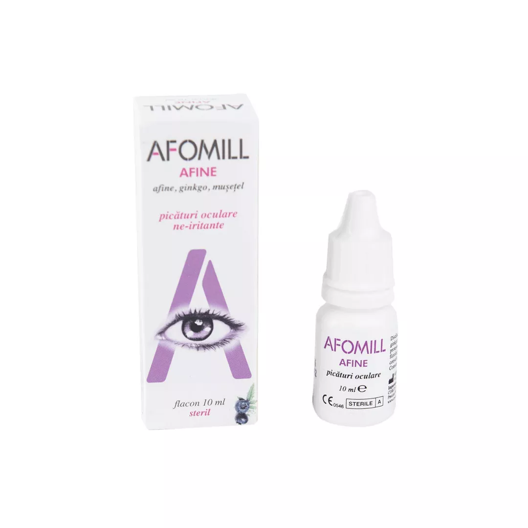 Picaturi oculare Afomill afine (mov), 10 ml, Aeffe Farmaceutici, [],farmaciabajan.ro