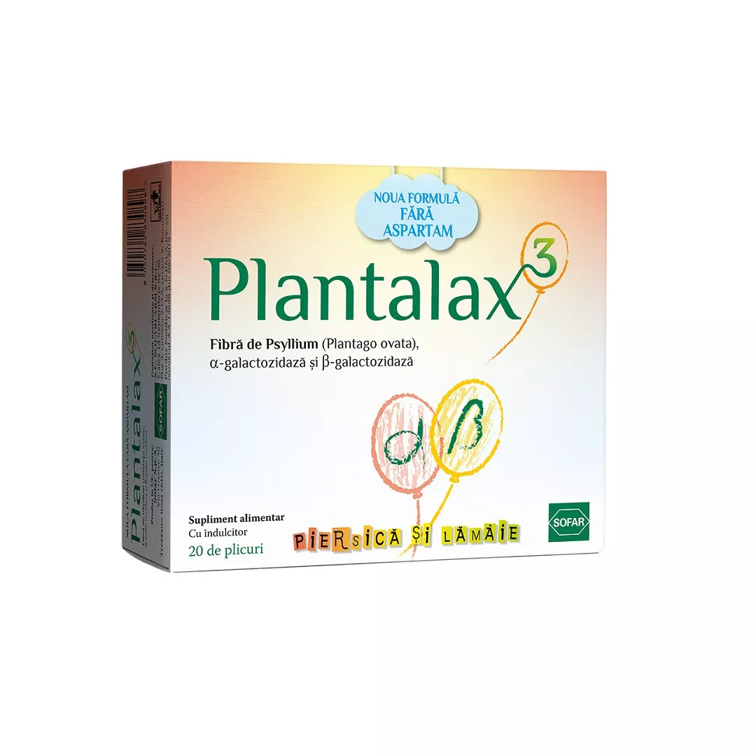 Plantalax 3, 20 plicuri, Sofar, [],farmaciabajan.ro