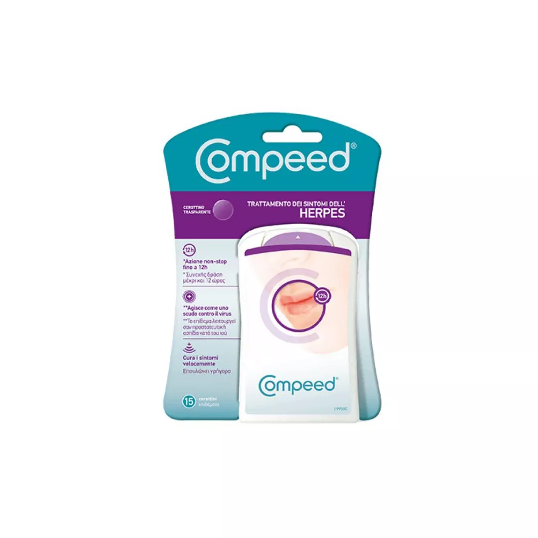 Plasturi invizibili pentru herpes, 15 plasturi, Compeed, [],farmaciabajan.ro
