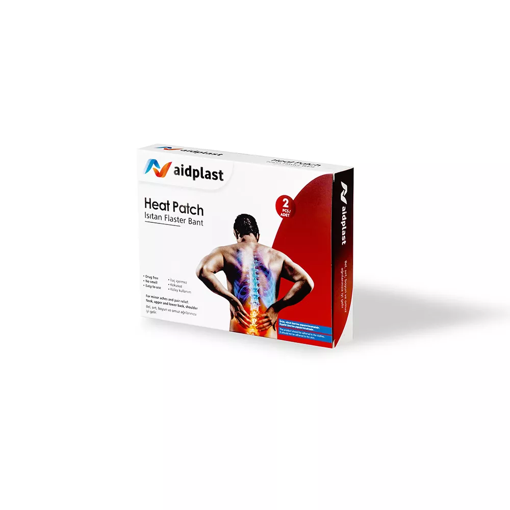 Plasture cu cărbune activ, Antireumatic 9,5cmx13cm - 2 buc/cutie, Aidplast, [],farmaciabajan.ro