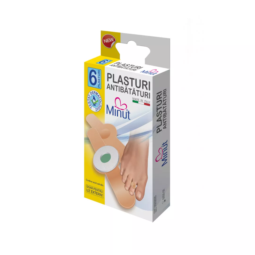 Plasturi antibataturi, 6 bucati, Minut, [],farmaciabajan.ro