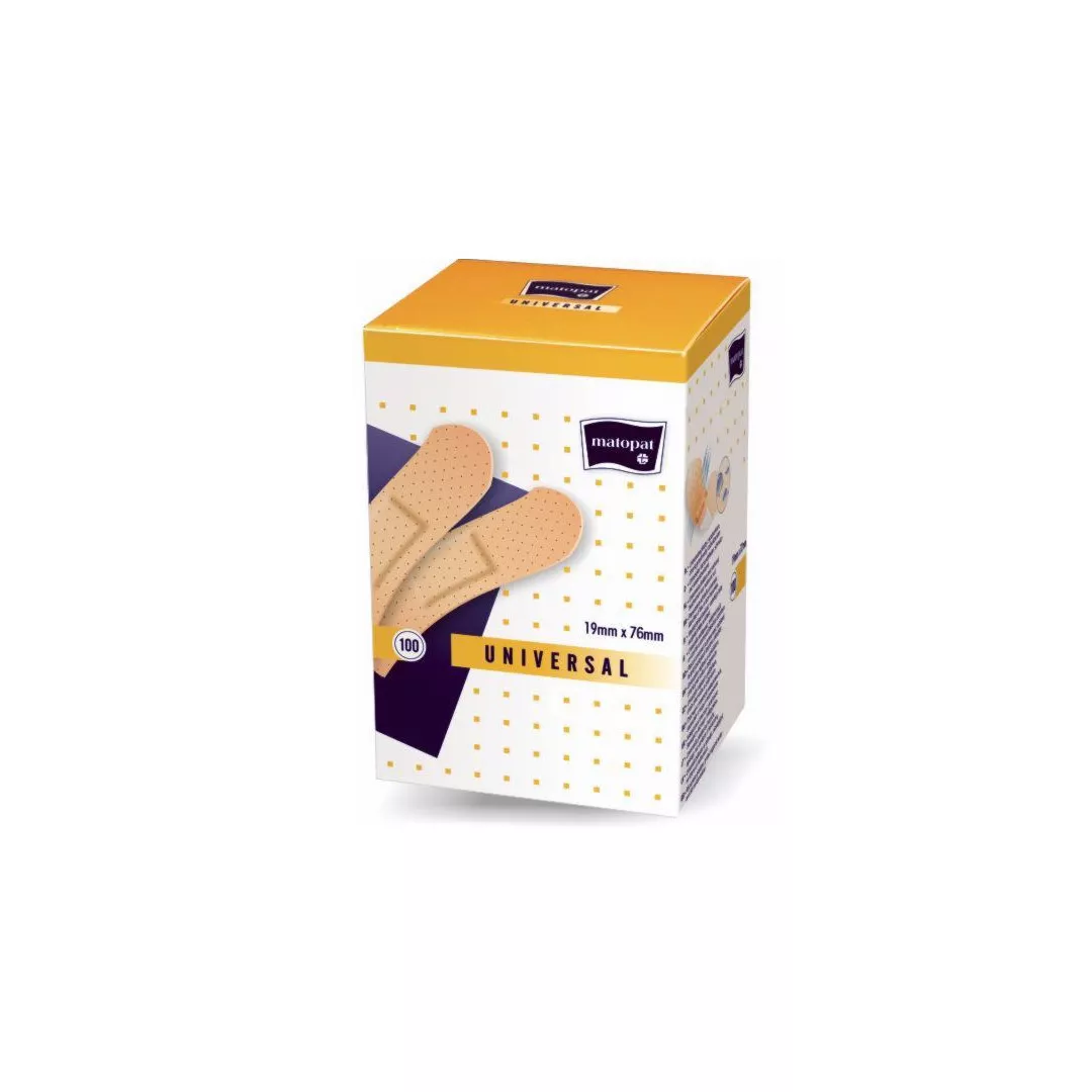Plasturi universali, 100 bucati, Matopat, [],farmaciabajan.ro