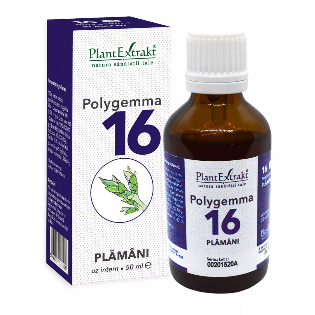 Polygemma 16, Plamani, 50 ml, Plant Extrakt, [],farmaciabajan.ro