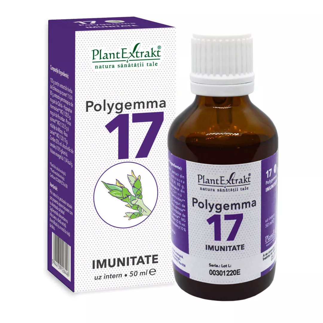 Polygemma 17 Imunitate, 50 ml, Plant Extrakt, [],farmaciabajan.ro