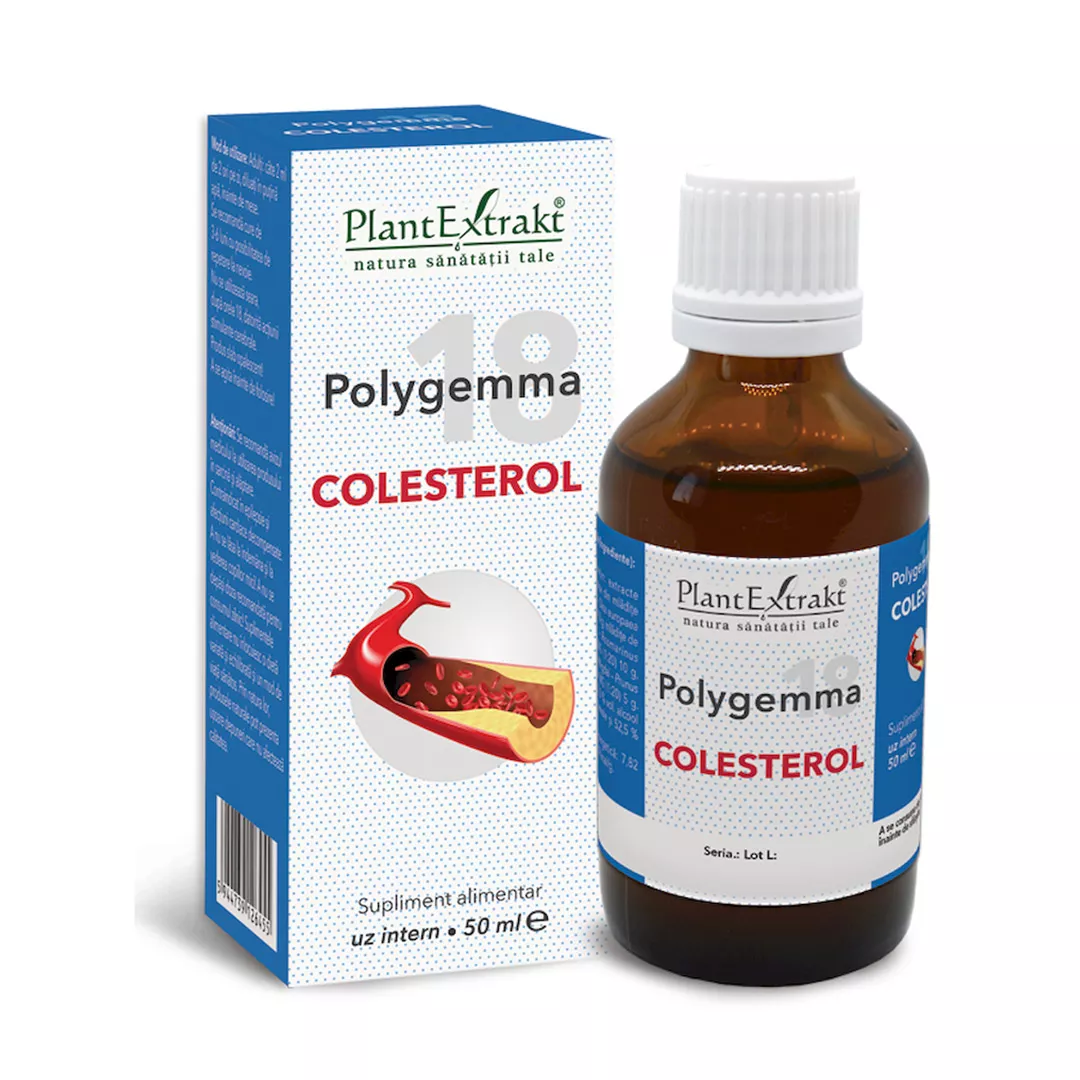 Polygemma 18, Colesterol, 50 ml, Plant Extrakt, [],farmaciabajan.ro