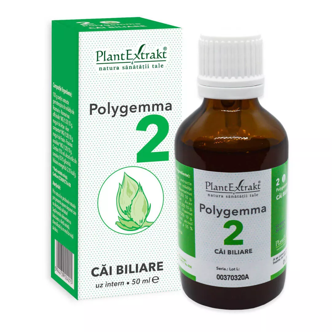 Polygemma 2, Cai biliare, 50 ml, Plant Extrakt, [],farmaciabajan.ro