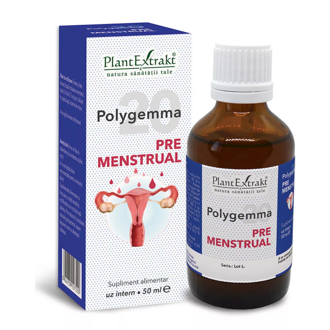 Polygemma 20, Premenstrual, 50 ml, Plant Extrakt, [],farmaciabajan.ro