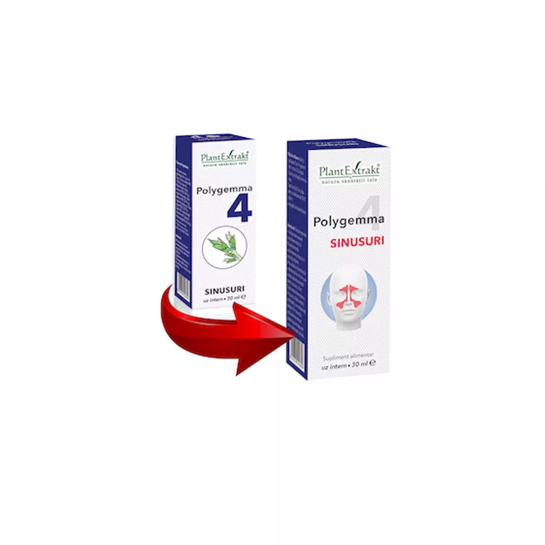 Polygemma 4, Sinusuri, 30 ml, Plant Extrakt, [],farmaciabajan.ro