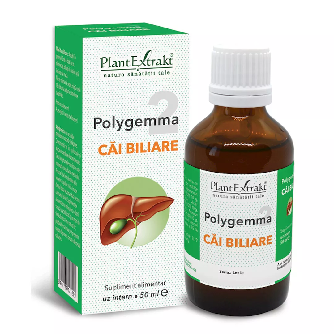 Polygemma 2, Cai biliare, 50 ml, Plant Extrakt, [],farmaciabajan.ro