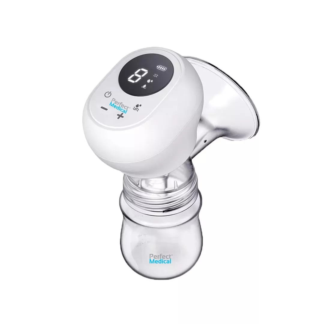 Pompa de san electrica cu 9 viteze, ecran LED, indicator baterie, flansa din silicon 3D, 0% BPA, Perfect Medical, [],farmaciabajan.ro