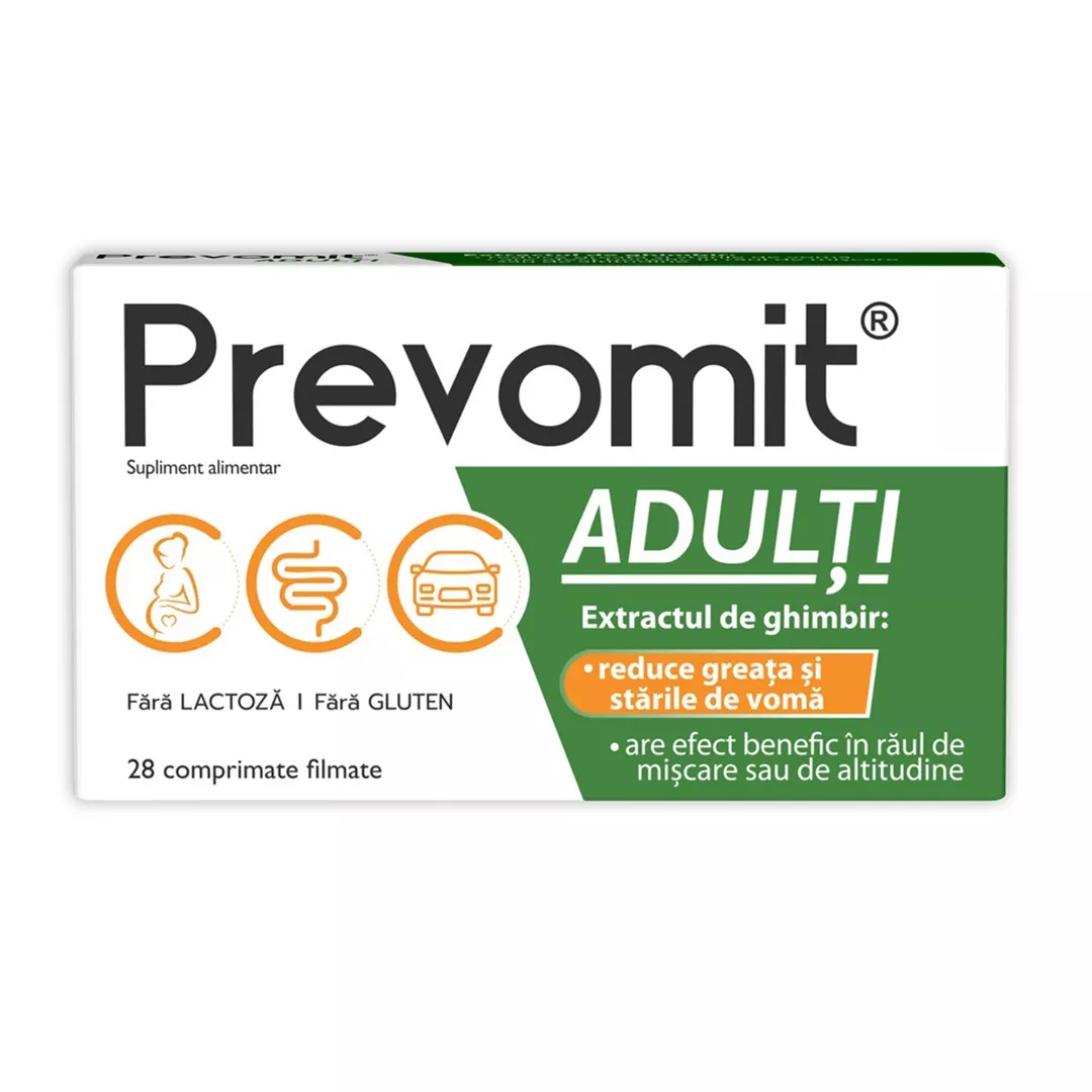 Prevomit adulti, 28 comprimate, Zdrovit, [],farmaciabajan.ro