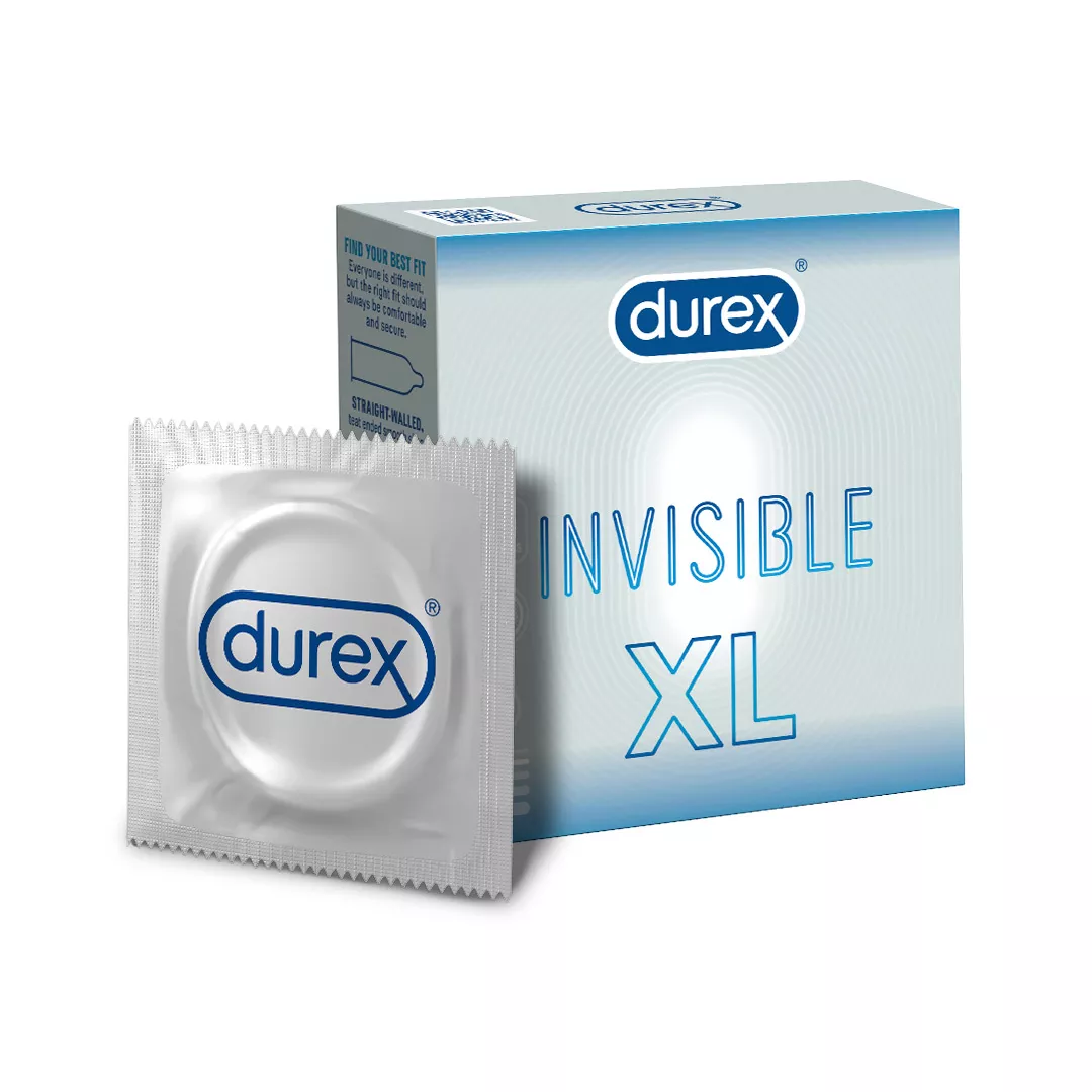 Prezervative Invisible XL, 3 bucati, Durex, [],https:farmaciabajan.ro