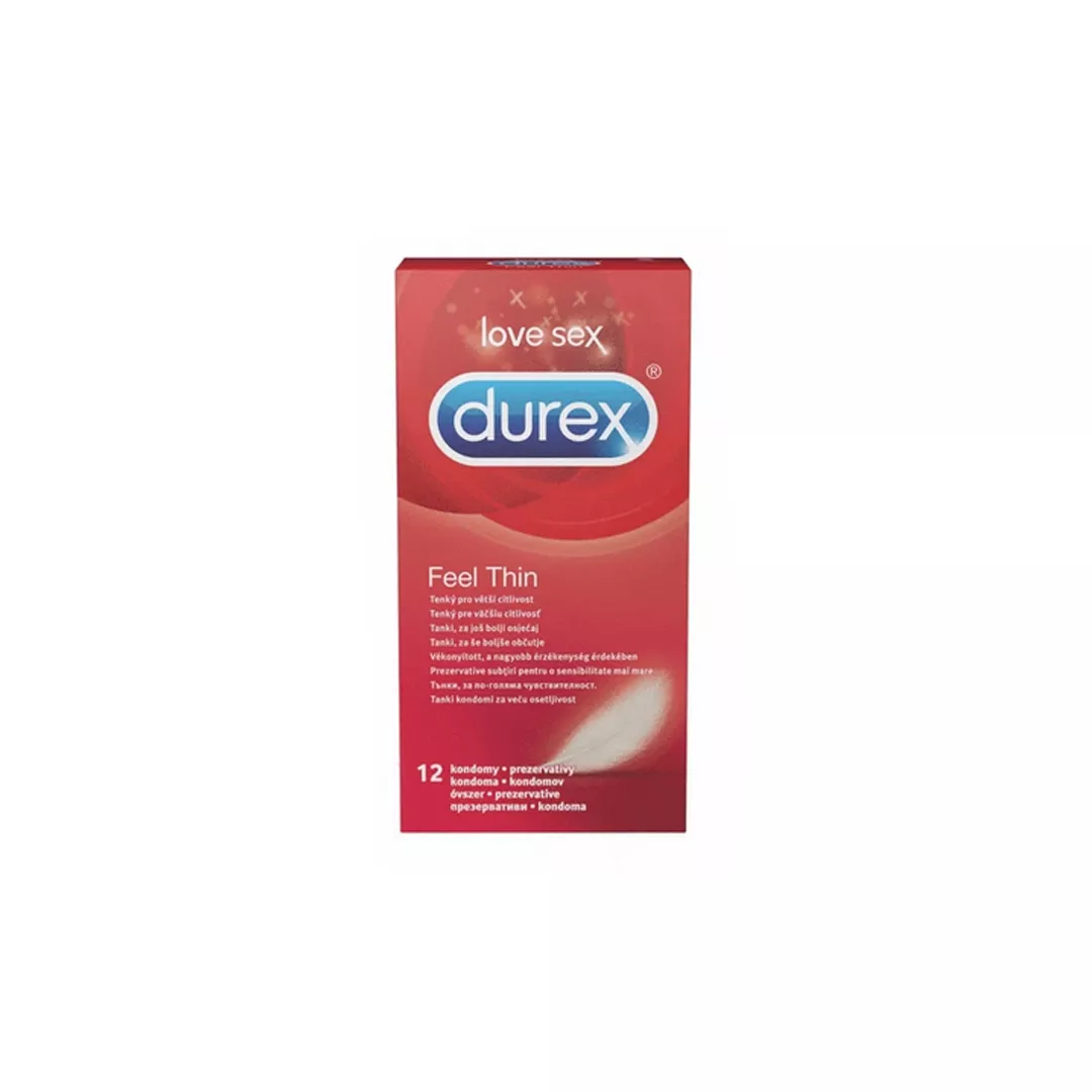 Prezervative Durex Feel Thin 12 bucati, [],farmaciabajan.ro