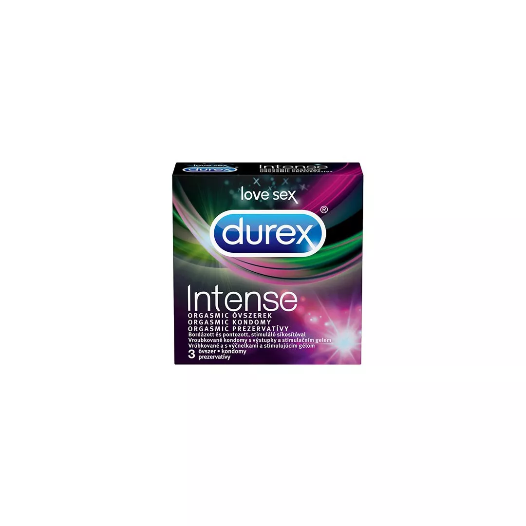 Prezervative Durex Intense Orgasmic, 3 bucati, [],farmaciabajan.ro