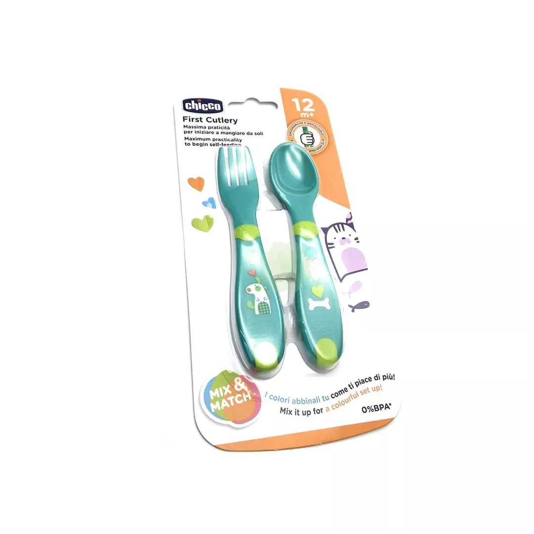 Primul meu set de tacamuri, 12luni+, 16101, Chicco, [],farmaciabajan.ro
