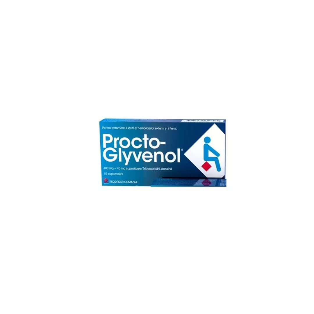 Procto-Glyvenol, 10 supozitoare, Novartis, [],https:farmaciabajan.ro