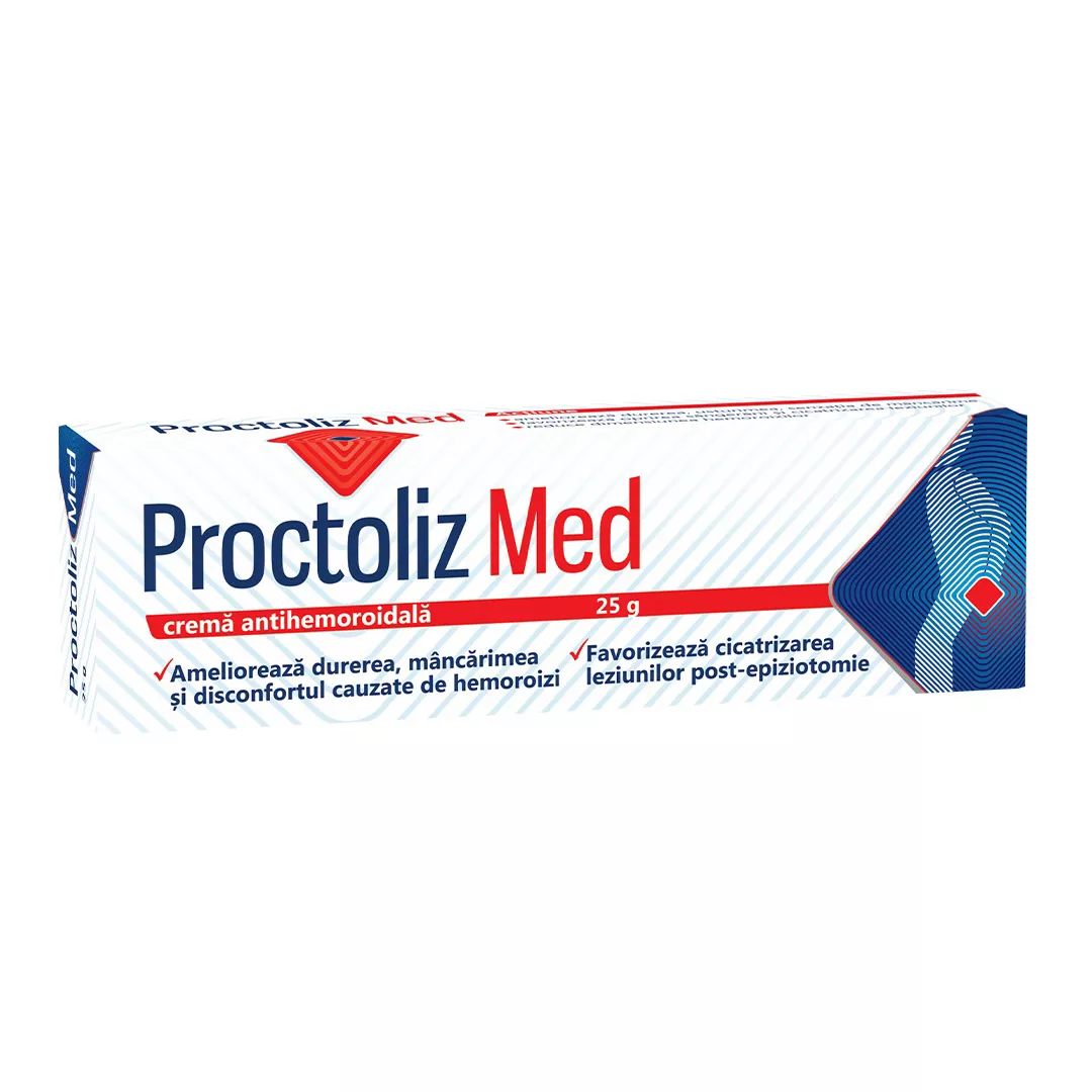 Crema antihemoroidala Proctoliz Med, 25 g, Fiterman Pharma, [],https:farmaciabajan.ro
