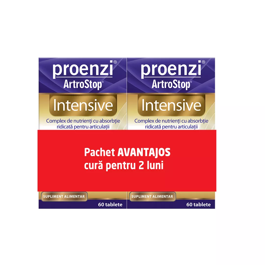 Proenzi Artrostop Intensive, 60 comprimate, oferta 1+1 (-35% la al doilea produs), Walmark, [],farmaciabajan.ro
