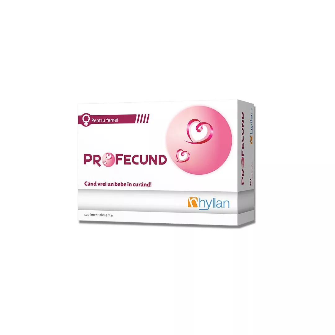 Profecund, 30 comprimate, Hyllan, [],farmaciabajan.ro