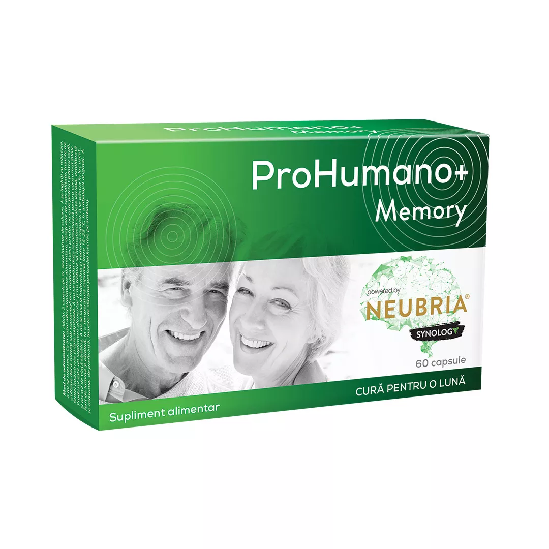 Prohumano+ Memory, 60 capsule, LifePlan, [],farmaciabajan.ro