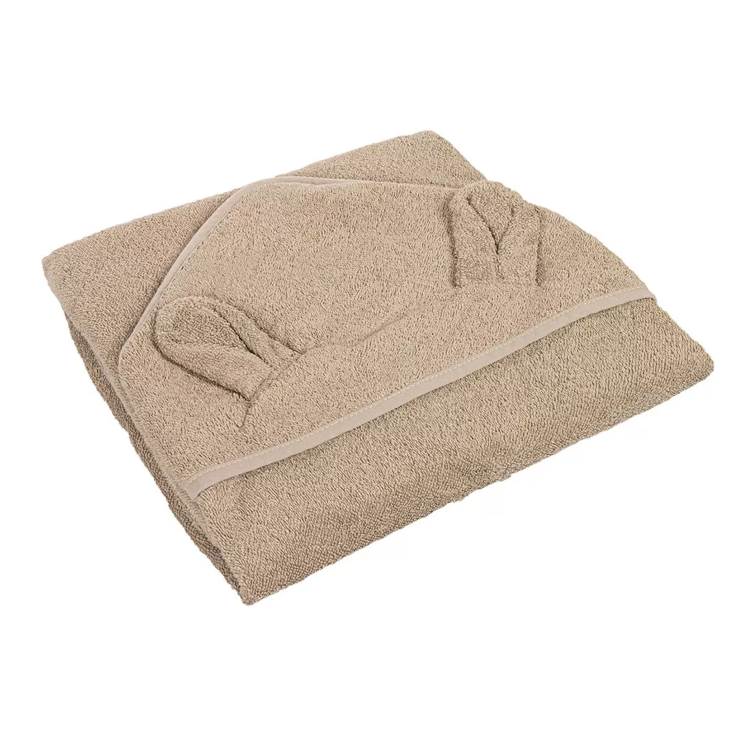 Prosop cu gluga, 100 x 100 cm, 100% bumbac, 0 luni +, gri, 26/802, Canpol, [],farmaciabajan.ro