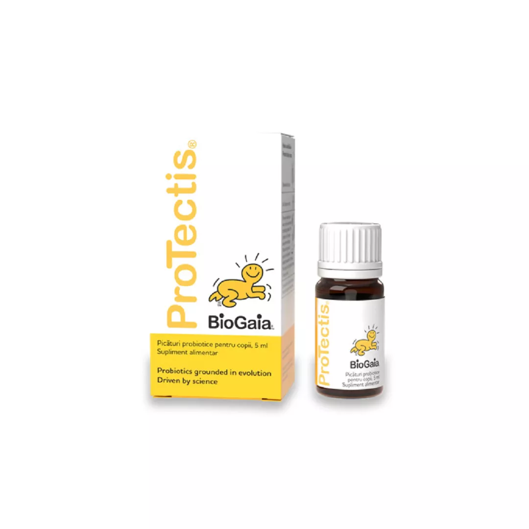 Picaturi probiotice pentru copii Protectis, 5 ml, BioGaia, [],farmaciabajan.ro