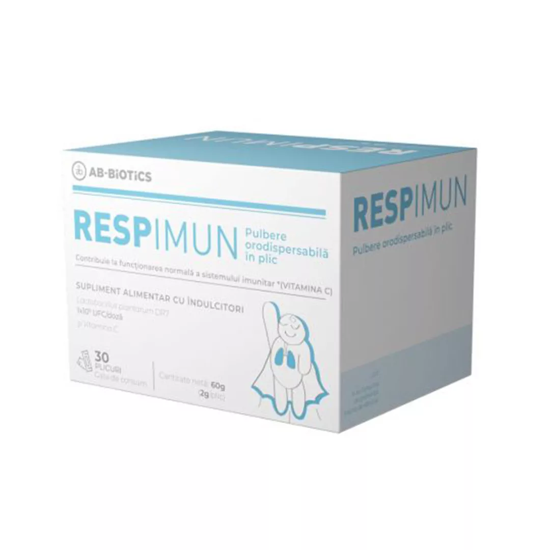 Pulbere orodispersabila Respimun, 30 plicuri, Ab-Biotics, [],farmaciabajan.ro