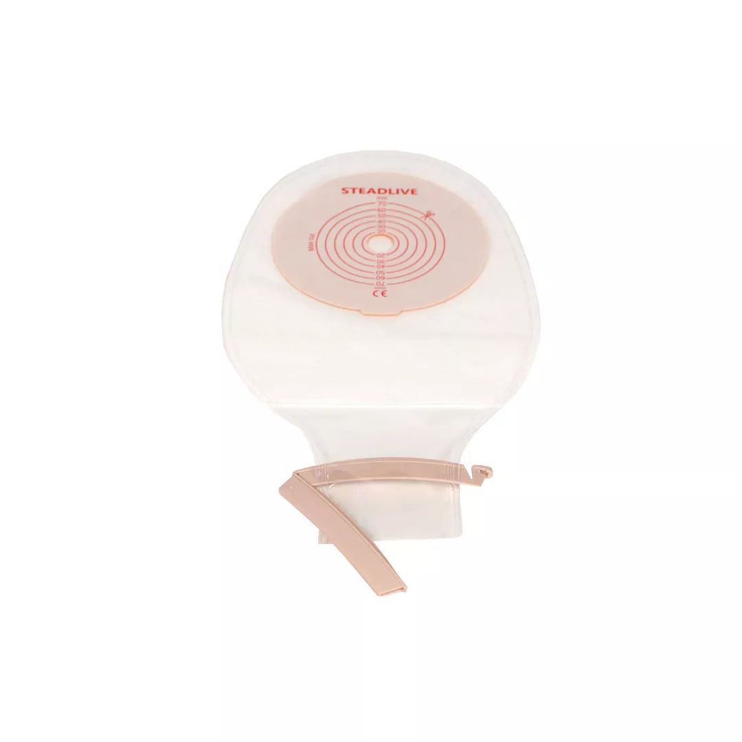 Punga de colostomie/ileostomie, Steadlive, 20 - 70 mm, cu evacuare, transparent, [],farmaciabajan.ro