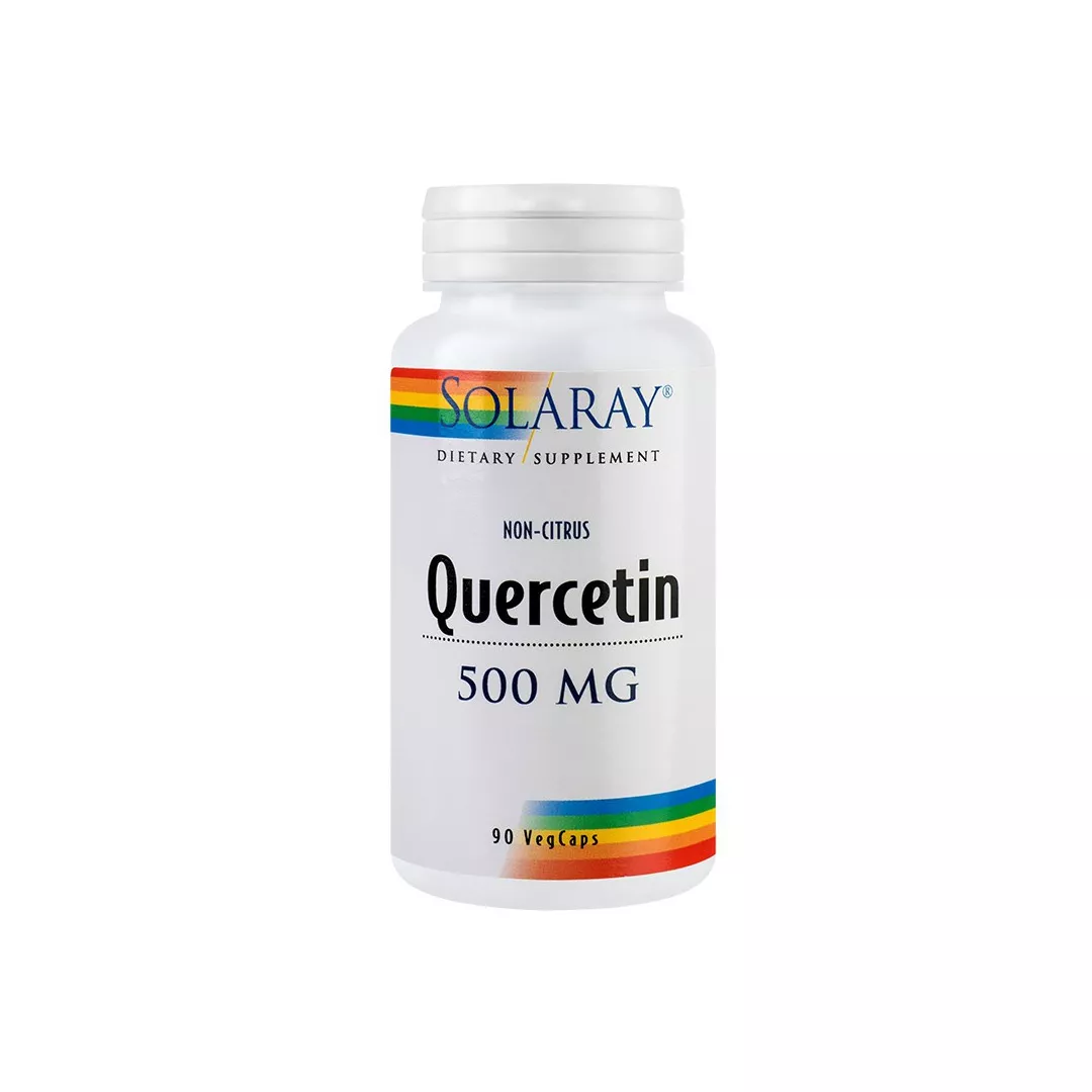 Quercetin 500mg Solaray, 90 capsule, Secom, [],farmaciabajan.ro