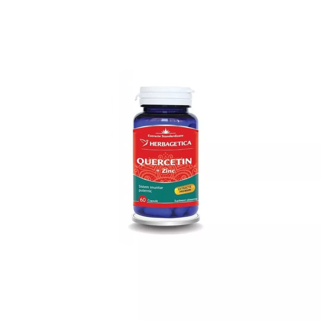 Quercetin Plus Zinc, 60 capsule, Herbagetica, [],farmaciabajan.ro