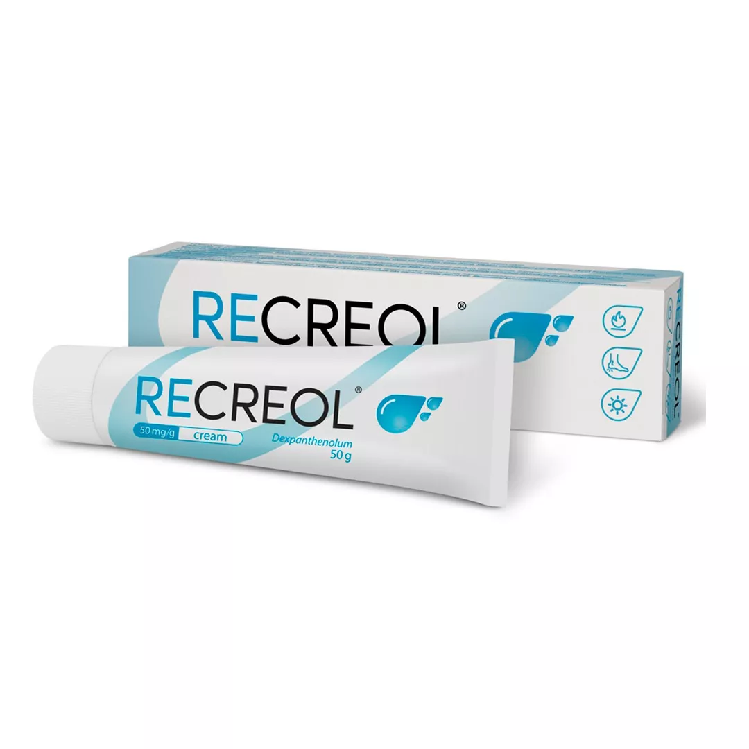 Recreol, 50 mg/g crema, 50 g, As Grindeks, [],farmaciabajan.ro