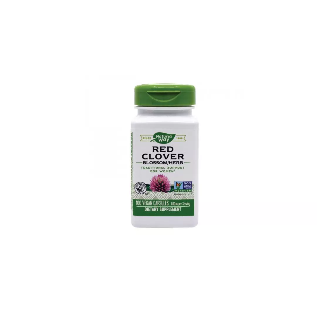 Red Clover 400mg Nature's Way, 100 capsule, Secom, [],farmaciabajan.ro