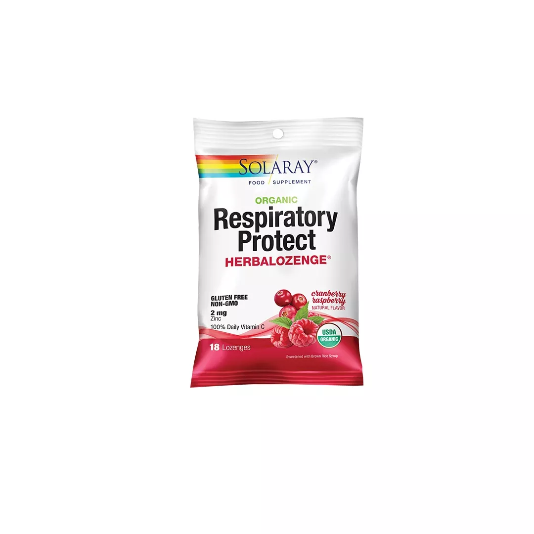 Respiratory Protect HerbaLozenge Cranberry Raspberry, 18 dropsuri, Secom, [],farmaciabajan.ro