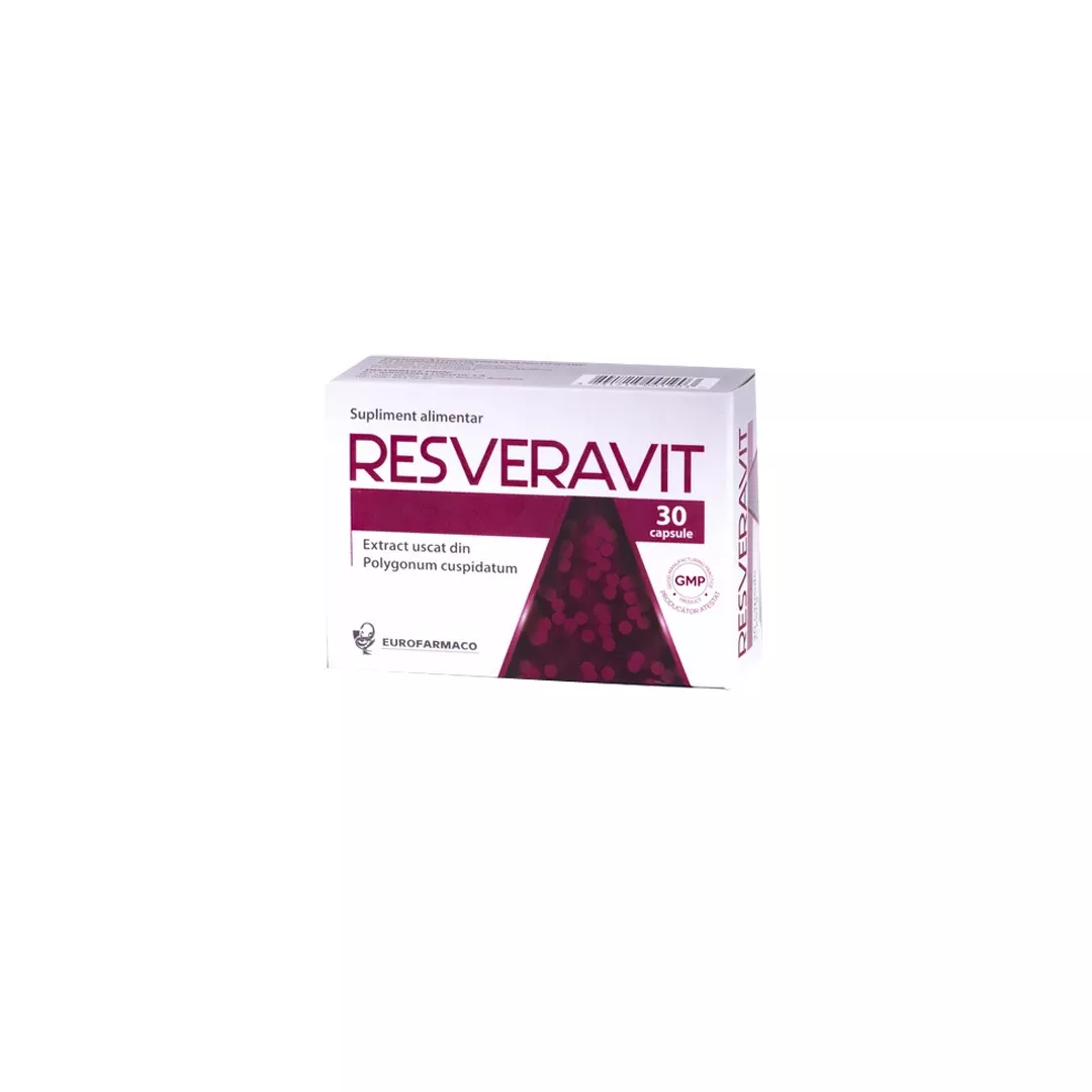 Resveravit 200 mg, 30 capsule, Eurofarmaco, [],farmaciabajan.ro