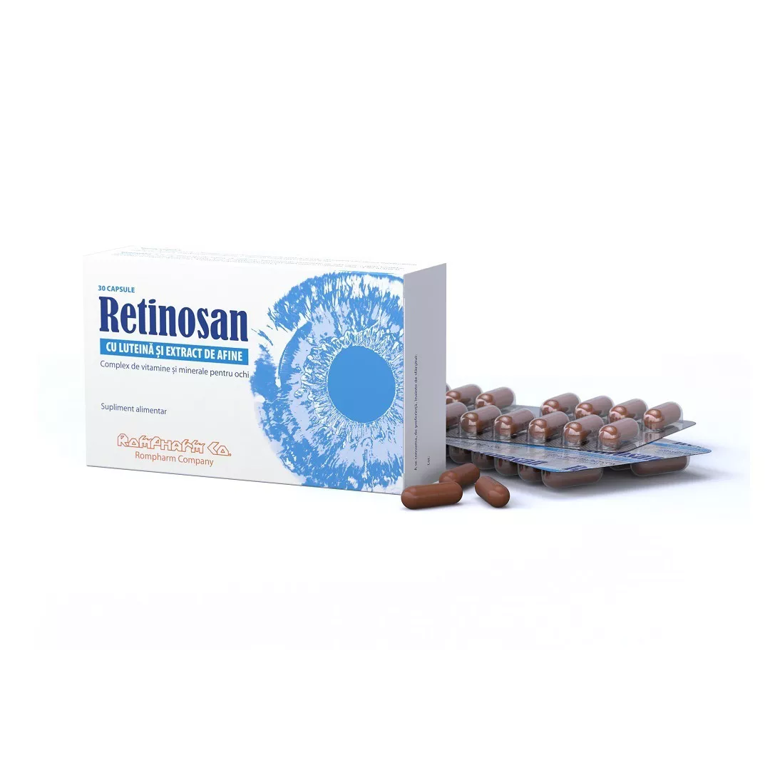 Retinosan, 30 capsule, Rompharm, [],https:farmaciabajan.ro