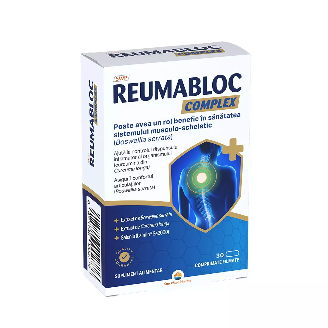 Reumabloc Complex, 30 comprimate, Sun Wave Pharma, [],farmaciabajan.ro