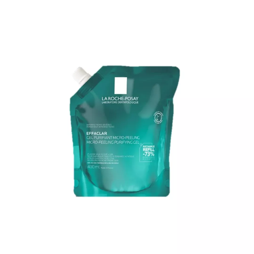 Rezerva de reincarcare Gel Purifiant Micro-Exfoliant Effaclar, 400 ml, La Roche Posay, [],farmaciabajan.ro