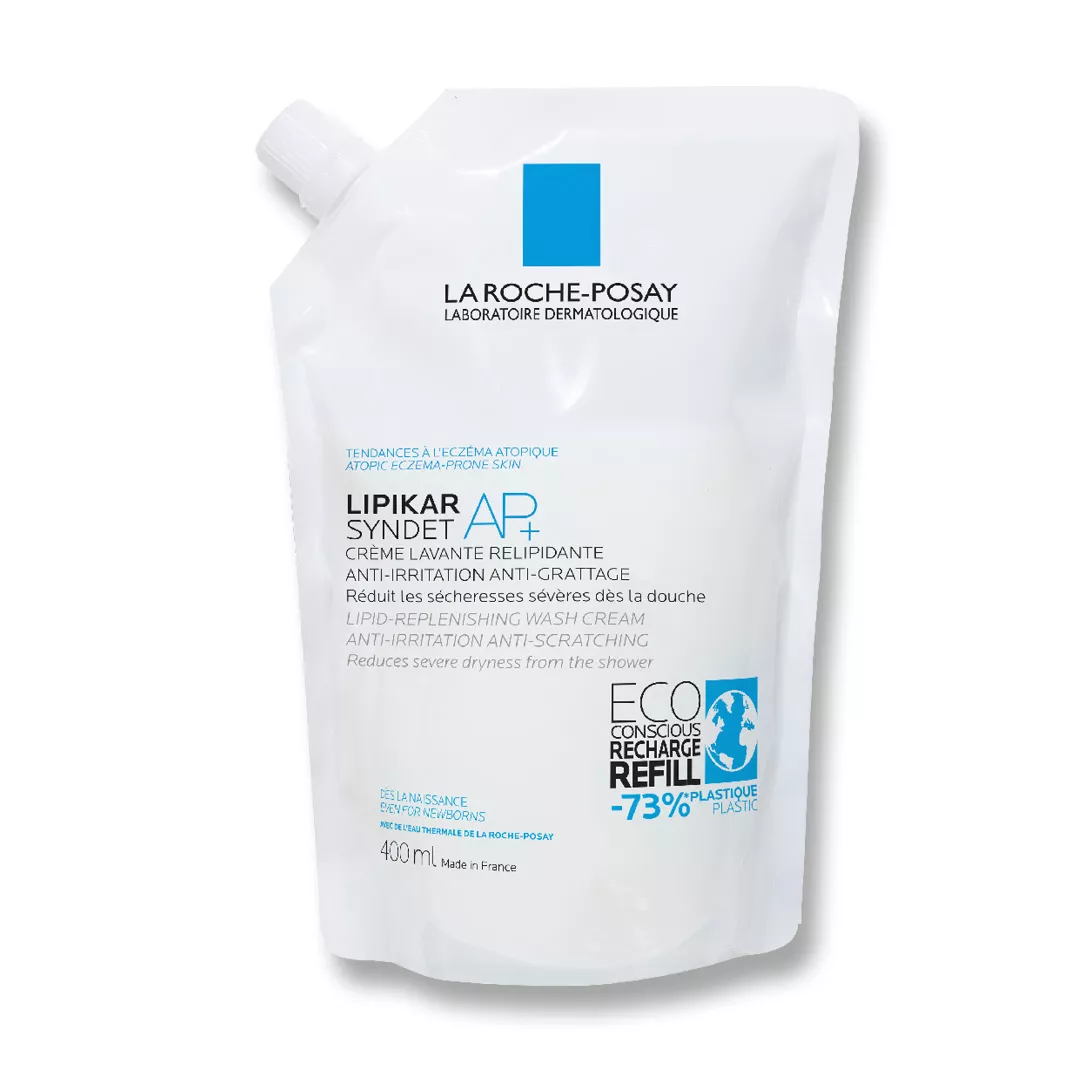 Rezerva eco Crema de spalare anti-iritatii pentru piele sensibila Lipikar Syndet AP+, 400 ml, La Roche Posay, [],farmaciabajan.ro