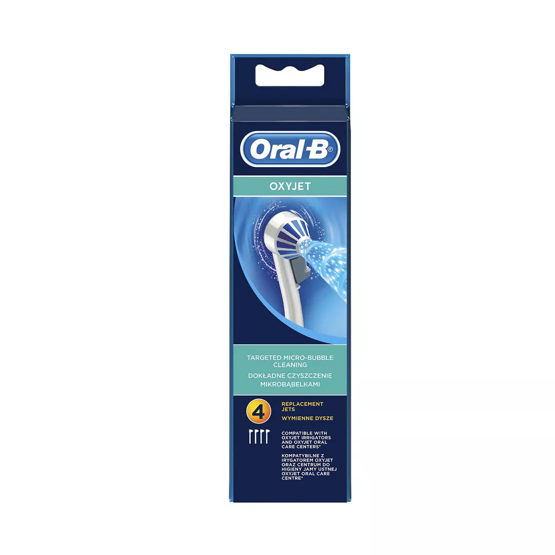 Rezerva irigator Oral-B powered by Braun ED17.4 compatibil cu Oral-B OxyJet si Oral-B Oral Care Center, 4 bucati, [],farmaciabajan.ro