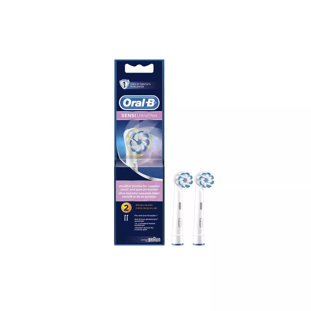 Rezerva periuta de dinti electrica Oral-B Sensi Ultrathin EB60-2B, 2 bucati, [],farmaciabajan.ro