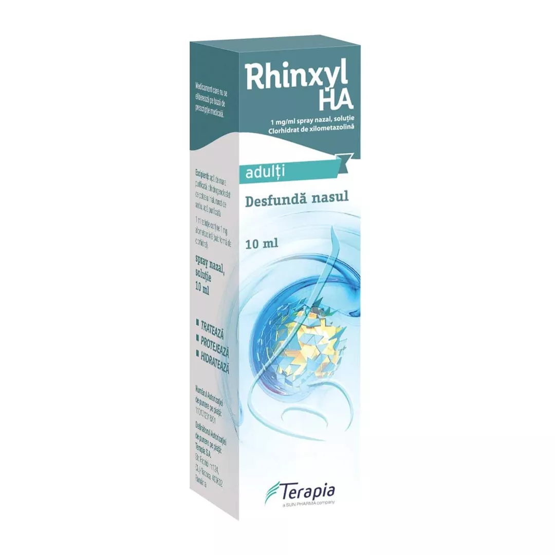 Rhinxyl Ha Adulti 0.1% picaturi, 10ml, Terapia, [],https:farmaciabajan.ro