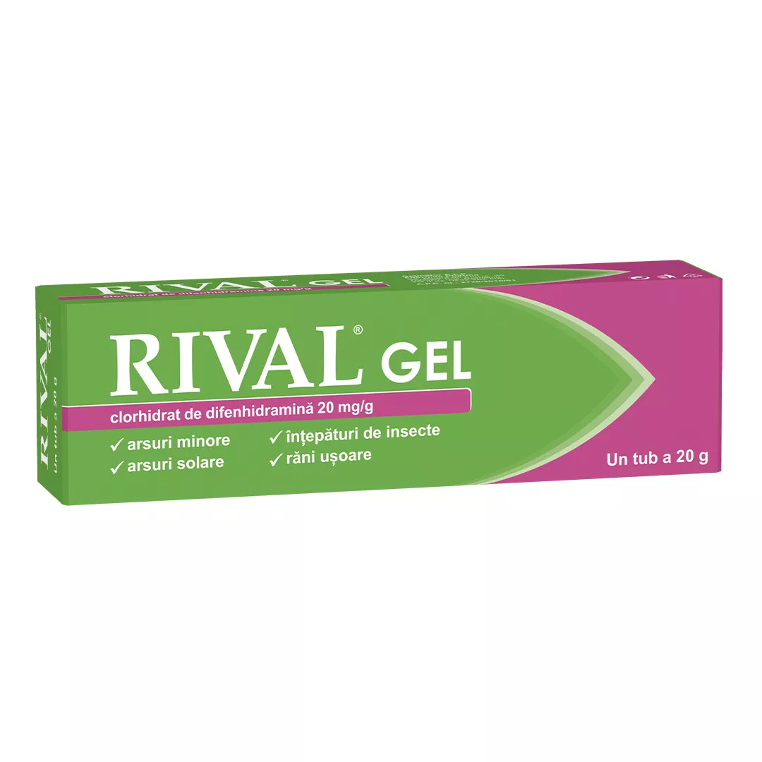 Rival 20 mg/g gel, 20 g, Fiterman, [],farmaciabajan.ro