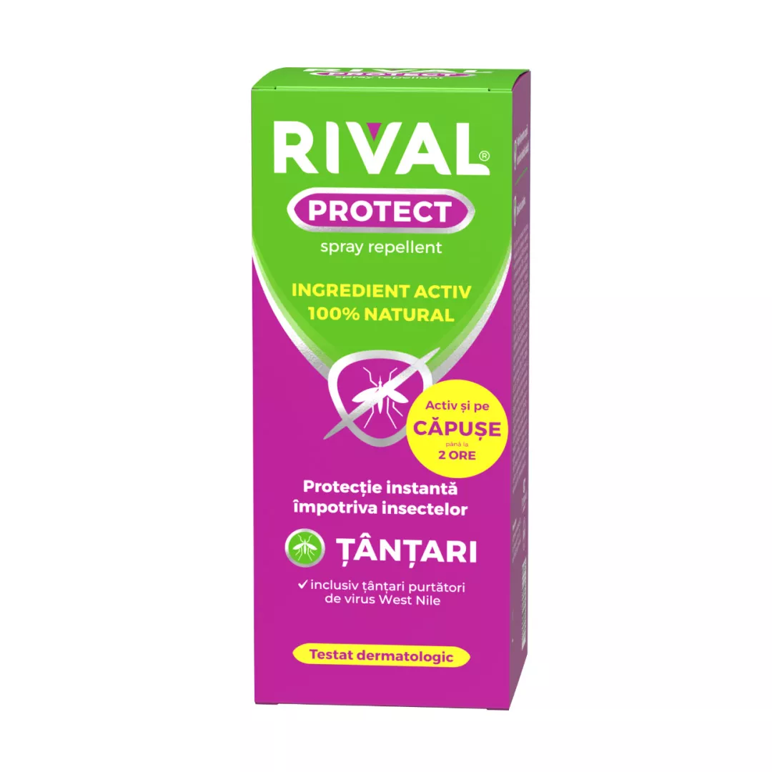 Rival Protect Spray Repellent, 100 ml, Fiterman, [],farmaciabajan.ro